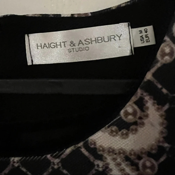 Haight & Ashbury Studio pearl patterned  sleeveless mini dress Sz M - Picture 4 of 9